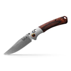 15085-2 Mini Crooked River | Gray Aluminum & Wood | Clip-point