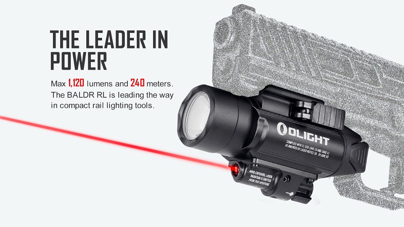 Baldr RL Tactical Light & Red Laser - Image 5
