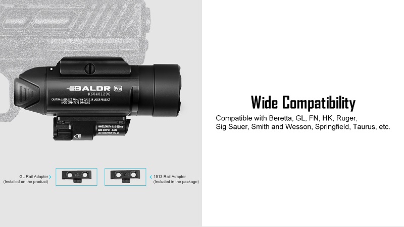 Baldr Pro Tactical Light & Green Laser - Image 6