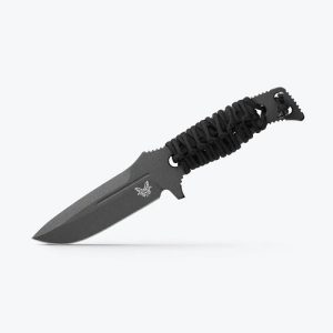 375BK-1 Fixed Adamas® | Black Paracord | Drop-point