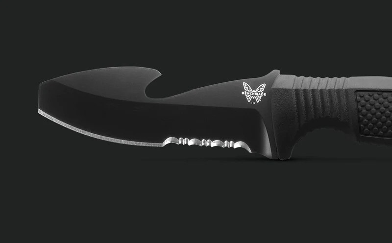 112SBK-BLK H2O Fixed Dive Knife | Black Santoprene® - Image 7