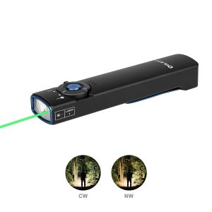Arkfeld Flat Flashlight with Green Laser & White Light