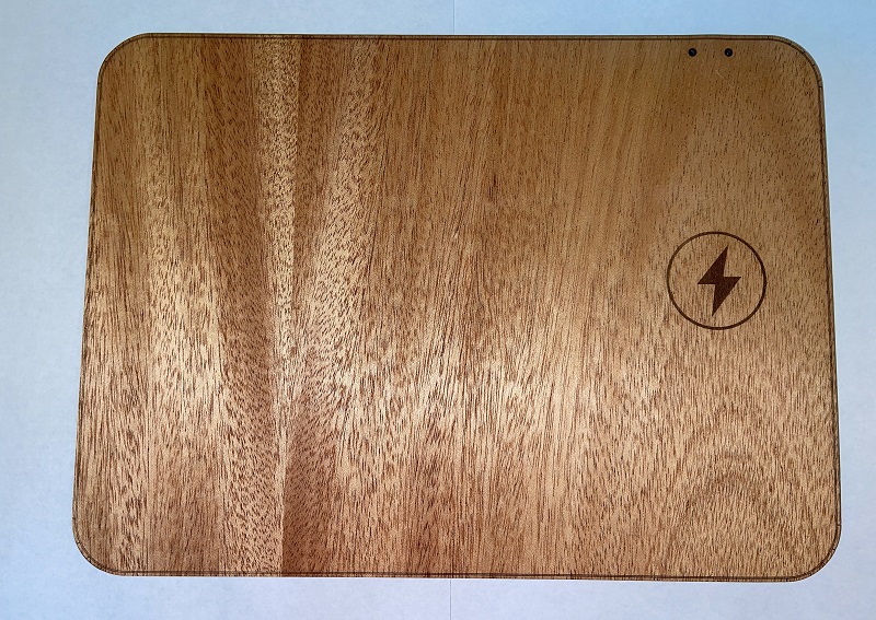 Wood Mousepad Wireless Fast Charger