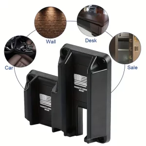 45 Lbs Rated Gun Magnet Mount & Holster: Quick Draw & Secure Storage for Home, Office, Car-BF Deal