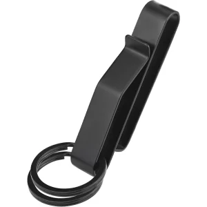 Stainless Steel Tactical Invisible Belt Loop Key Ring Clip With Key Ring