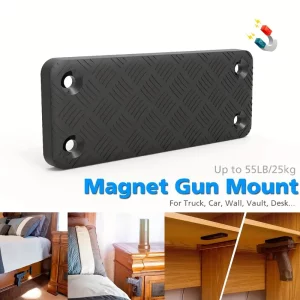 Secure Your Handgun Anywhere with this 43LBS Concealed Magnetic Gun Mount!
