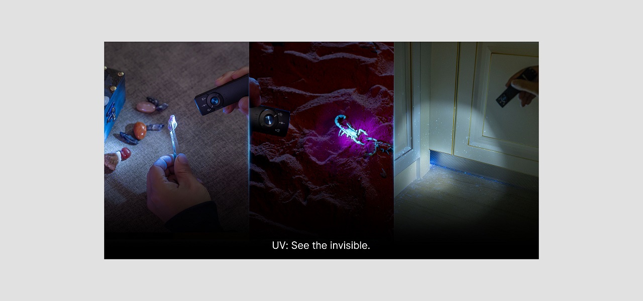 Arkfeld Pro Flat EDC Flashlight with LED Light, UV and Laser - Image 13