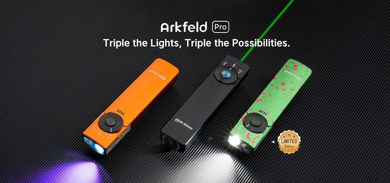 Arkfeld Pro Flat EDC Flashlight with LED Light, UV and Laser - Image 6
