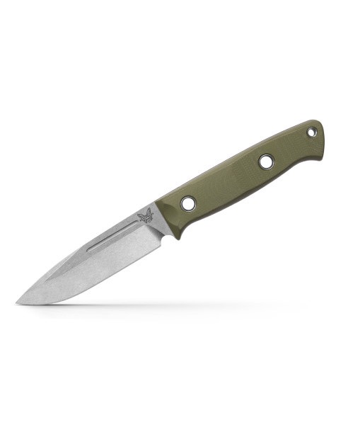 163-1 Bushcrafter | OD Green G10 | Drop-point