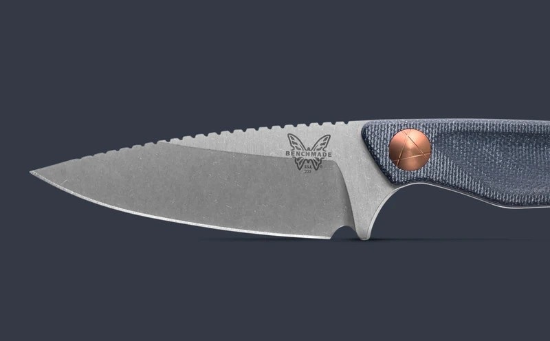 203 Dacian™ | Blue Denim Micarta | Spear Point - Image 6