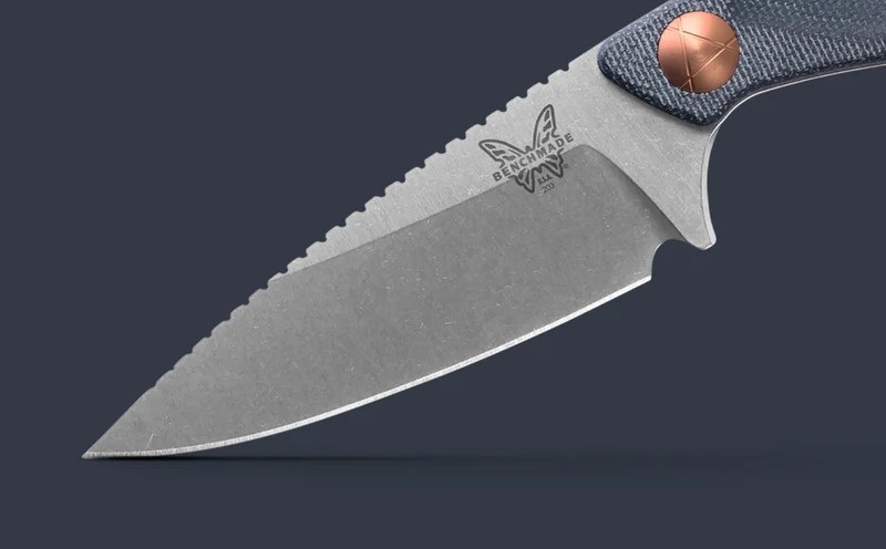 203 Dacian™ | Blue Denim Micarta | Spear Point - Image 7