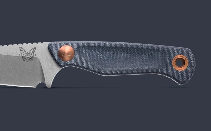 203 Dacian™ | Blue Denim Micarta | Spear Point - Image 8