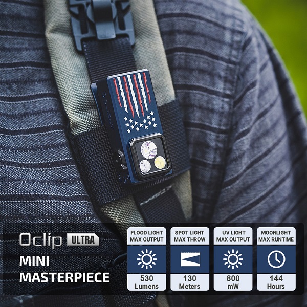Oclip Ultra Clip-On EDC Light with Flood, Spot, and UV Modes - Image 4