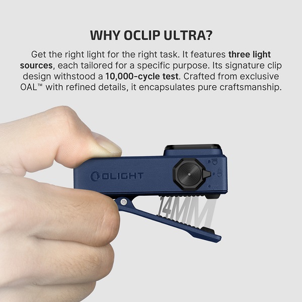 Oclip Ultra Clip-On EDC Light with Flood, Spot, and UV Modes - Image 6