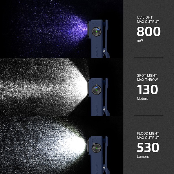 Oclip Ultra Clip-On EDC Light with Flood, Spot, and UV Modes - Image 8