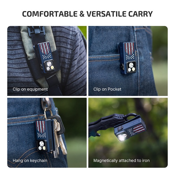 Oclip Ultra Clip-On EDC Light with Flood, Spot, and UV Modes - Image 11