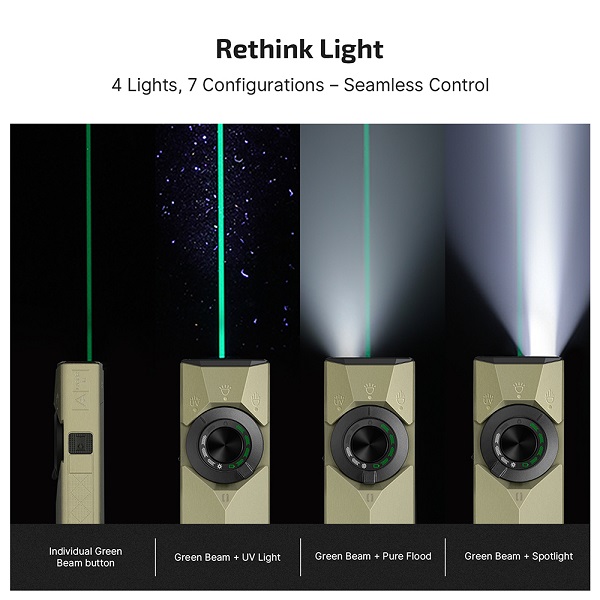 ArkPro Ultra – Flat Unibody EDC Flashlight with Multi-Light Sources - Image 4