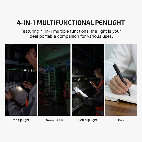 O'Pen 3 Multifunctional Pen Light with 120 Lumens & Green Laser - Image 5