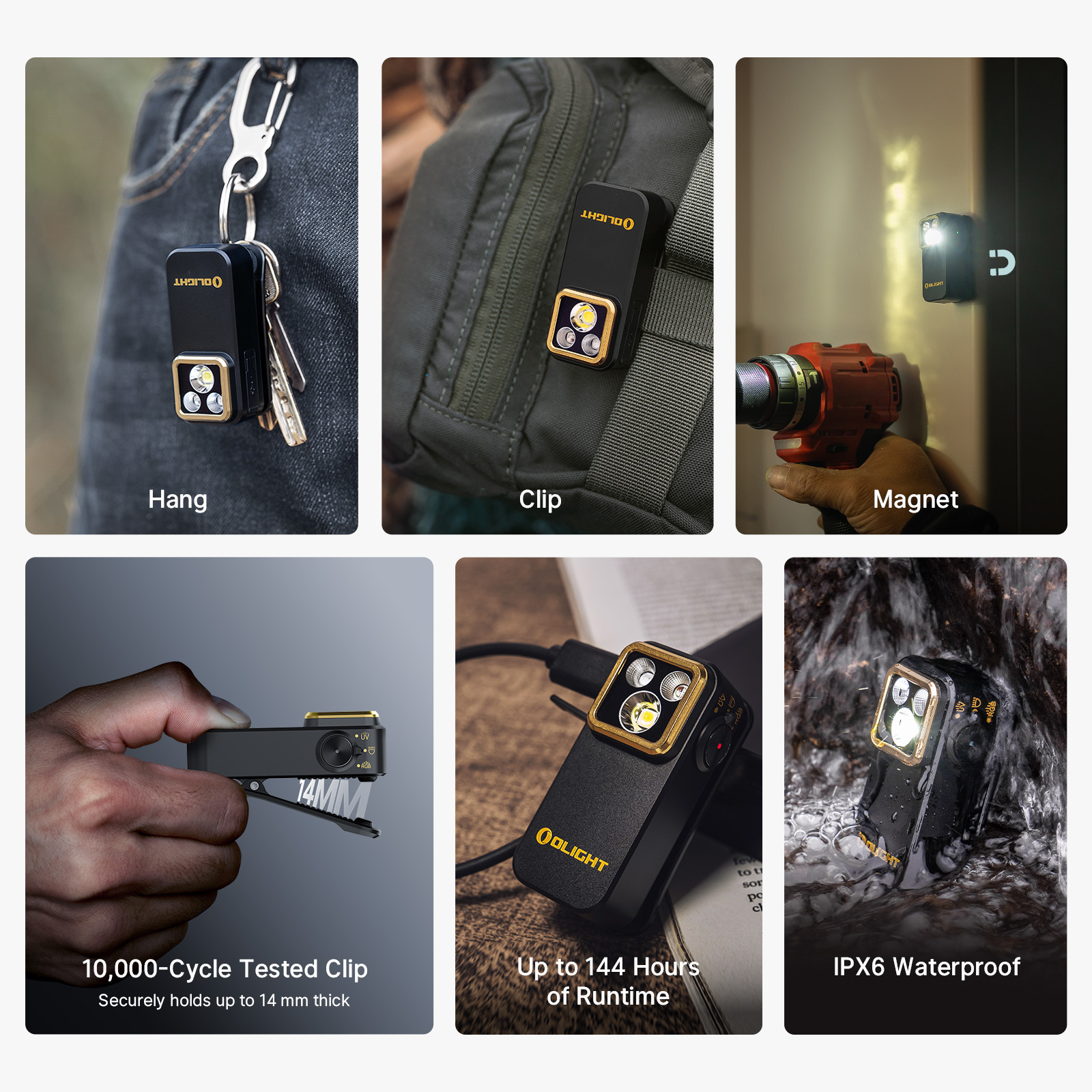 Oclip Pro S Multifunctional EDC Clip Flashlight - Image 4